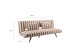 LA SPEZIA ΚΑΝΑΠΕΣ ΚΡΕΒΑΤΙ 3ΘΕΣΙΟΣ OFF WHITE TERRACOTTA 188x81x88cm LA SPEZIA ΚΑΝΑΠΕΣ ΚΡΕΒΑΤΙ 3ΘΕΣΙΟΣ OFF WHITE TERRACOTTA 188x81x88cm