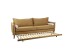 COMMODO ΚΑΝΑΠΕΣ ΚΡΕΒΑΤΙ 3ΘΕΣΙΟΣ CAMEL NEVE 17 BEIGE NEVE 13 230x81x88cm