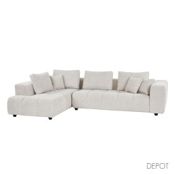TOMOS ΚΑΝΑΠΕΣ ΓΩΝΙΑ ΑΡΙΣΤΕΡΗ BEIGE LEGASY 15 298x200x85cm