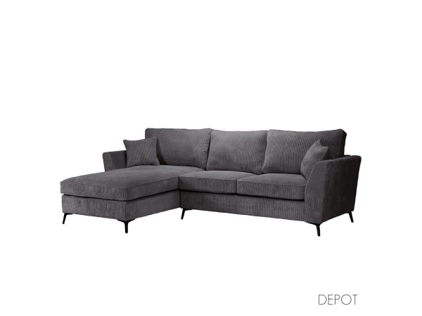 BOEL ΚΑΝΑΠΕΣ ΓΩΝΙΑ ΑΡΙΣΤΕΡΗ ΓΚΡΙ LINCOLN 90 280x170x92cm BOEL ΚΑΝΑΠΕΣ ΓΩΝΙΑ ΑΡΙΣΤΕΡΗ ΓΚΡΙ LINCOLN 90 280x170x92cm