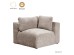 BOX ΠΟΛΥΘΡΟΝΑ ΜΕ ΜΠΡΑΤΣΟ ΑΝΑΣΤΡΕΨΙΜΗ BEIGE VOGUE 2 107x107x85cm