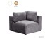 BOX ΠΟΛΥΘΡΟΝΑ ΜΕ ΜΠΡΑΤΣΟ ΑΝΑΣΤΡΕΨΙΜΗ ΓΚΡΙ VOGUE 14 107x107x85cm
