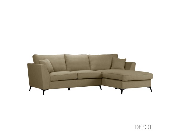 BOEL ΚΑΝΑΠΕΣ ΓΩΝΙΑ ΔΕΞΙΑ BEIGE MEMORY 02 280x170x92cm