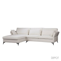 PARFAIT ΚΑΝΑΠΕΣ ΓΩΝΙΑ ΑΡΙΣΤΕΡΗ BEIGE LEGASY 15 307x185x92cm