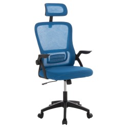 ΚΑΡΕΚΛΑ ΓΡΑΦΕΙΟΥ BLAZER HM1205.03 ΜΠΛΕ MESH-ΜΑΥΡΟΣ ΣΚΕΛΕΤΟΣ NYLON 60,5x47x85,5Υεκ.