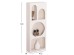 ΡΑΦΙΕΡΑ ΤΟΙΧΟΥ ΣΕΙΡΑ SANTORINI HM18069 MDF ΣΕ ΥΠΟΛΕΥΚΟ ΧΡΩΜΑ 47,5x18x120Υεκ.