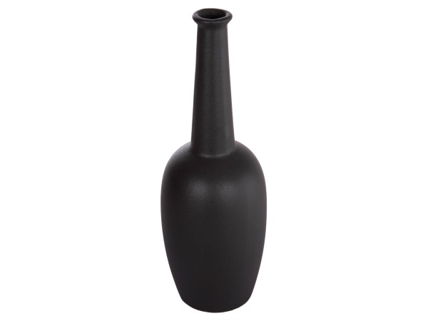 ΕΠΙΤΡΑΠΕΖΙΟ ΚΕΡΑΜΙΚΟ ΔΙΑΚΟΣΜΗΤΙΚΟ ELENDIL HM4592.02 ΜΑΥΡΟ ΜΑΤ Φ10x30Υεκ