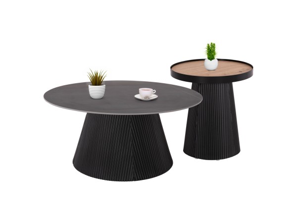 ΣΕΤ 2ΤΜΧ ΤΡΑΠΕΖΙΑ ΣΑΛΟΝΙΟΥ DUNCAN HM21081 MDF ΚΑΙ ΚΕΡΑΜΙΚΟ TOP Φ80εκ & Φ45εκ ΣΕΤ 2ΤΜΧ ΤΡΑΠΕΖΙΑ ΣΑΛΟΝΙΟΥ DUNCAN HM21081 MDF ΚΑΙ ΚΕΡΑΜΙΚΟ TOP Φ80εκ & Φ45εκ