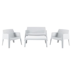 ΣΕΤ ΣΑΛΟΝΙ ΕΞ.ΧΩΡΟΥ 4ΤΜΧ SLEEK HM21268.01 ΛΕΥΚΟ ΠΟΛΥΠΡΟΠΥΛΕΝΙΟ