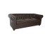ΚΑΝΑΠΕΣ 3ΘΕΣΙΟΣ T.CHESTERFIELD HM3009.01 ΤΕΧΝΟΔΕΡΜΑ ΣΚΟΥΡΟ ΚΑΦΕ 208x90x73Υ εκ.