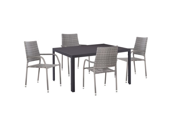 ΣΕΤ ΤΡΑΠΕΖΑΡΙΑΣ ΕΞ.ΧΩΡΟΥ 5ΤΜΧ MORNER HM21008 ΜΕΤΑΛΛΟ & WICKER ΣΕ ΓΚΡΙ ΣΕΤ ΤΡΑΠΕΖΑΡΙΑΣ ΕΞ.ΧΩΡΟΥ 5ΤΜΧ MORNER HM21008 ΜΕΤΑΛΛΟ & WICKER ΣΕ ΓΚΡΙ