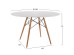 ΤΡΑΠΕΖΙ MINIMAL ΣΤΡΟΓΓΥΛΟ HM8454.01 MDF ΣΕ ΛΕΥΚΟ-ΠΟΔΙΑ ΟΞΙΑΣ ΣΕ ΦΥΣΙΚΟ Φ120Χ75Υεκ.