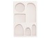 ΡΑΦΙΕΡΑ-ΚΟΜΜΟ ΣΕΙΡΑ SANTORINI HM18059 MDF ΣΕ ΥΠΟΛΕΥΚΟ 80x18x120Υεκ.
