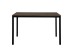ΤΡΑΠΕΖΙ ΤΡΑΠΕΖΑΡΙΑΣ GOOSE HM9532 MDF ΚΑΡΥΔΙ-ΜΑΥΡΟ ΜΕΤΑΛΛΟ 120X80Χ75Yεκ.