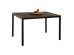 ΤΡΑΠΕΖΙ ΤΡΑΠΕΖΑΡΙΑΣ GOOSE HM9532 MDF ΚΑΡΥΔΙ-ΜΑΥΡΟ ΜΕΤΑΛΛΟ 120X80Χ75Yεκ.