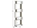 ΒΙΒΛΙΟΘΗΚΗ ΜΕΛΑΜΙΝΗΣ OWLOLIVE GREY ΛΕΥΚΟ 60x19,5x165Yεκ.HM8923.11 ΒΙΒΛΙΟΘΗΚΗ ΜΕΛΑΜΙΝΗΣ OWLOLIVE GREY ΛΕΥΚΟ 60x19,5x165Yεκ.HM8923.11