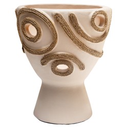 ΕΠΙΤΡΑΠΕΖΙΟ ΔΙΑΚΟΣΜΗΤΙΚΟ ΒΑΖΟ DEAN HM4678.02 ΤΕΡΑΚΟΤΑ ΣΕ ΚΡΕΜ--Φ23x29Υεκ.