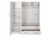 ΝΤΟΥΛΑΠΑ 3ΦΥΛΛΗ CARLY HM384.05 ΜΕ ΔΥΟ ΣΥΡΤΑΡΙΑ ΛΕΥΚΗ 150X55Χ180Υεκ.