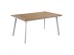 ΤΡΑΠΕΖΙ ΑΛΟΥΜΙΝΙΟΥ TABER ΜΕ POLYWOOD HM5132.11 ΛΕΥΚΟ 160x92x72
