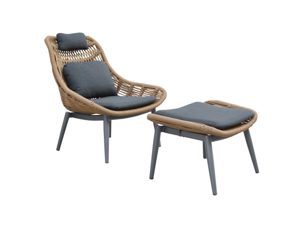 ΠΟΛΥΘΡΟΝΑ LOUNGE ΜΕ ΥΠΟΠΟΔΙΟ REMVAZZO HM6561.01 ΑΛΟΥΜΙΝΙΟ ΓΚΡΙ--WICKER 89x94x98Υεκ ΠΟΛΥΘΡΟΝΑ LOUNGE ΜΕ ΥΠΟΠΟΔΙΟ REMVAZZO HM6561.01 ΑΛΟΥΜΙΝΙΟ ΓΚΡΙ--WICKER 89x94x98Υεκ