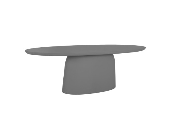 ΤΡΑΠΕΖΙ ΤΡΑΠΕΖΑΡΙΑΣ ΟΒΑΛ BRECCAN HM6578.01 ΓΚΡΙ FIBER CEMENT 160x100x75Υεκ