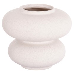 ΕΠΙΤΡΑΠΕΖΙΟ ΚΕΡΑΜΙΚΟ ΔΙΑΚΟΣΜΗΤΙΚΟ ROOK HM4629.01 ΥΠΟΛΕΥΚΟ ΚΡΥΣΤΑΛΛΙΚΟ Φ18x17Υεκ