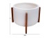 ΓΛΑΣΤΡΑ ΕΣΩΤ.ΧΩΡΟΥ HOFF HM4682.02L FIBER CEMENT ΛΕΥΚΟ-TEAK ΒΑΣΗ Φ50x35Υεκ
