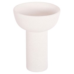 ΕΠΙΤΡΑΠΕΖΙΟ ΚΕΡΑΜΙΚΟ ΔΙΑΚΟΣΜΗΤΙΚΟ ELENDIL HM4602.01 ΥΠΟΛΕΥΚΟ ΚΡΥΣΤΑΛΛΙΚΟ Φ23x32Υ εκ.