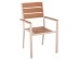 ΠΟΛΥΘΡΟΝΑ ΑΛΟΥΜΙΝΙΟΥ SAGA HM5981.04 ΣΑΜΠΑΝΙ-POLYWOOD ΣΕ ΦΥΣΙΚΟ 55x55x86Υεκ.