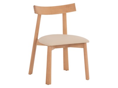 KΑΡΕΚΛΑ ΤΡΑΠΕΖΑΡΙΑΣ OSORIO HM18335.11 RUBBERWOOD ΦΥΣΙΚΟ-ΕΚΡΟΥ PU 51x55x74Υεκ