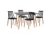 ΣΕΤ ΤΡΑΠΕΖΑΡΙΑΣ 5ΤΜΧ MINIMAL HM21178 MDF TOP ΣΕ ΜΑΥΡΟ-ΣΚΕΛΕΤΟΣ ΣΕ ΦΥΣΙΚΟ ΞΥΛΟΥ