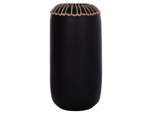 ΕΠΙΤΡΑΠΕΖΙΟ ΔΙΑΚΟΣΜΗΤΙΚΟ ΒΑΖΟ LENNOX HM4675.01S TΕΡΑΚΟΤΑ ΣΕ ΜΑΥΡΟ--Φ18x33Υεκ.