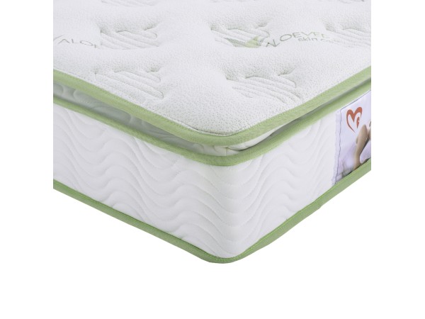 ΣΤΡΩΜΑ CONTINUOUS SPRING ΑΝΩΣΤΡΩΜΑ ALOE VERA 110X190 HM372.12 ΜΟΝΗΣ ΟΨΗΣ