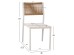 ΚΑΡΕΚΛΑ ΑΛΟΥΜΙΝΙΟΥ ΛΕΥΚΗ ΜΠΕΖ RATTAN & TEXTLINE HM5921.02 46x55,5x83Yεκ.