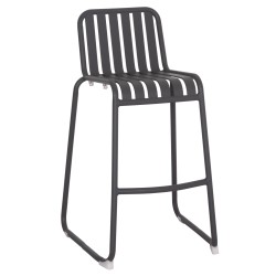 ΣΚΑΜΠΟ ΜΠΑΡ ΑΛΟΥΜΙΝΙΟΥ RACHEL HM6341.01 ΓΚΡΙ 47x56,5x98,5Υεκ.