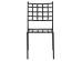 ΜΕΤΑΛΛΙΚΗ ΚΑΡΕΚΛΑ EMERY HM5509 ΣΕ ΜΑΥΡΗ ΑΠΟΧΡΩΣΗ 46x58x88  cm