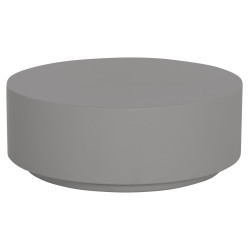 ΤΡΑΠΕΖΙ ΜΕΣΗΣ ΣΤΡΟΓΓΥΛΟ KYOKO HM6579.01 ΓΚΡΙ FIBER CEMENT Φ90x34Υεκ.