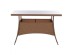 ΤΡΑΠΕΖΙ ΜΕΤΑΛΛΙΚΟ MILITARY RATTAN ΜΠΕΖ ΚΑΦΕ HM5141.32 120x70x75Υ εκ.