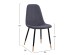 ΣΕΤ ΤΡΑΠΕΖΑΡΙΑΣ 5ΤΜΧ ALIZA HM11196.01 MDF TOP-ΒΕΛΟΥΔΟ ΓΚΡΙ & ΜΕΤΑΛΛΟ ΜΑΥΡΟ