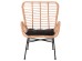 ΠΟΛΥΘΡΟΝΑ ΣΤΥΛ ΜΠΕΡΖΕΡΑΣ ALLEGRA HM5704.11 P.E.RATTAN ΜΠΕΖ-ΜΑΥΡΟ ΜΕΤΑΛΛΟ 66x59x90Υεκ.