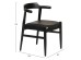 ΠΟΛΥΘΡΟΝΑ ΤΡΑΠΕΖΑΡΙΑΣ CERSEI HM9946.02 RUBBERWOOD & PU ΣΕ ΜΑΥΡΟ 57x54x74Υεκ