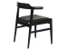 ΠΟΛΥΘΡΟΝΑ ΤΡΑΠΕΖΑΡΙΑΣ CERSEI HM9946.02 RUBBERWOOD & PU ΣΕ ΜΑΥΡΟ 57x54x74Υεκ