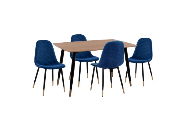 ΣΕΤ ΤΡΑΠΕΖΑΡΙΑΣ 5ΤΜΧ ALIZA HM11196.08 MDF TOP-ΒΕΛΟΥΔΟ ΜΠΛΕ & ΜΕΤΑΛΛΟ ΜΑΥΡΟ ΣΕΤ ΤΡΑΠΕΖΑΡΙΑΣ 5ΤΜΧ ALIZA HM11196.08 MDF TOP-ΒΕΛΟΥΔΟ ΜΠΛΕ & ΜΕΤΑΛΛΟ ΜΑΥΡΟ
