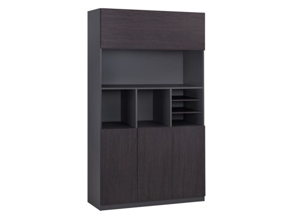 ΒΙΒΛΙΟΘΗΚΗ ΓΡΑΦΕΙΟΥ ΕΠΑΓΓΕΛΜΑΤΙΚΗ ROSEWOOD HM2088 120Χ40Χ200Υ εκ.