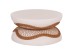 ΤΡΑΠΕΖΙ ΣΑΛΟΝΙΟΥ ANNA HM18157.02 FIBER CEMENT ΛΕΥΚΟ-ΦΥΣΙΚΟ RATTAN--Φ92x44.5Υεκ