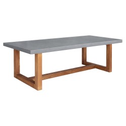 ΤΡΑΠΕΖΙ ΤΡΑΠΕΖΑΡΙΑΣ ASTOR HM6572.01 ΓΚΡΙ FIBER CEMENT--ΞΥΛΟ ΑΚΑΚΙΑΣ 240x100x75Υεκ