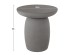 ΤΡΑΠΕΖΙ ΜΕΣΗΣ ΣΤΡΟΓΓΥΛΟ HIKARI HM6593.01 ΓΚΡΙ FIBER CEMENT Φ46x48Υεκ.