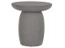 ΤΡΑΠΕΖΙ ΜΕΣΗΣ ΣΤΡΟΓΓΥΛΟ HIKARI HM6593.01 ΓΚΡΙ FIBER CEMENT Φ46x48Υεκ.