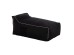 ΠΟΥΦ ZAFER HM5772.12 ΜΕ TEXTILINE ΜΑΥΡΟ ΚΑΙ ΛΕΥΚΟ ΡΕΛΙ 88x128x40-60Υ εκ.