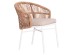 ΠΟΛΥΘΡΟΝΑ ΑΛΟΥΜΙΝΙΟΥ ORIN HM6265.02 ΛΕΥΚΗ-P.E.RATTAN ΦΥΣΙΚΟ-ΜΠΕΖ ΜΑΞΙΛΑΡΙΑ 58x61x75Υ